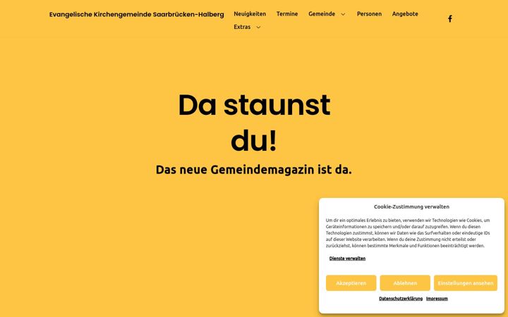Screenshot of evangelisch-halberg.de