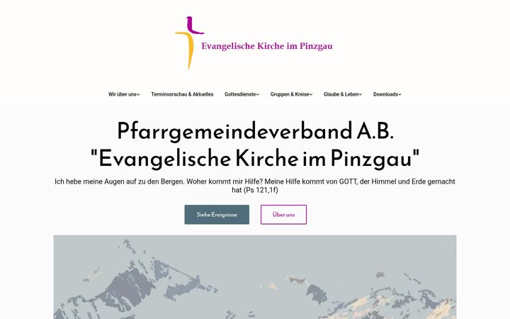 Screenshot of evangelisch-im-pinzgau.at