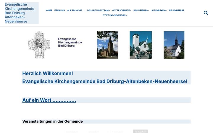 Skærmbillede af evangelisch-in-baddriburg-altenbeken-neuenheerse.de