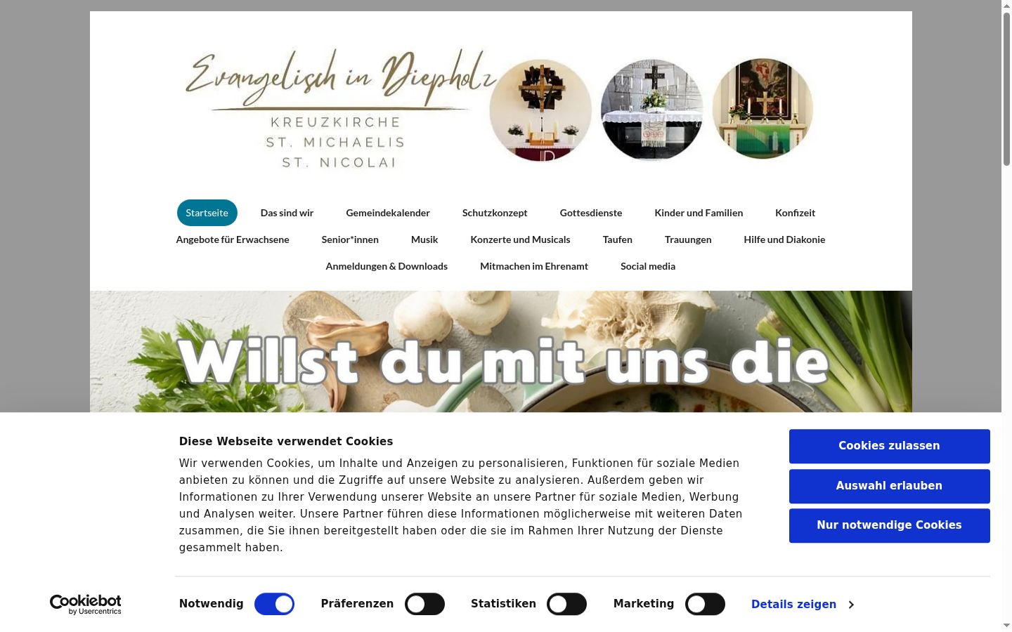 Screenshot tal-banner tal-kunsens muri qabel kwalunkwe interazzjoni