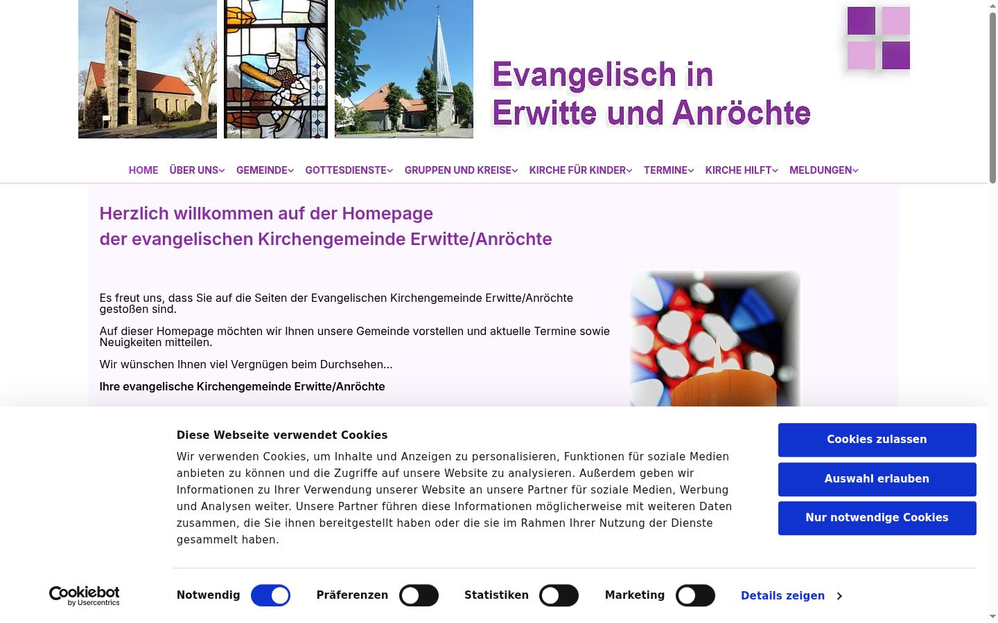Screenshot tal-banner tal-kunsens muri qabel kwalunkwe interazzjoni