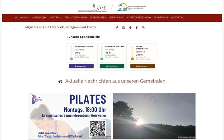 Screenshot di evangelisch-wild.de