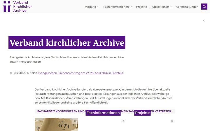 evangelische-archive.de