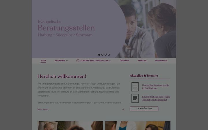 Screenshot ta' evangelische-beratungsstellen.de