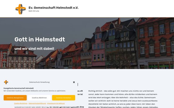 Screenshot of evangelische-gemeinschaft-helmstedt.de