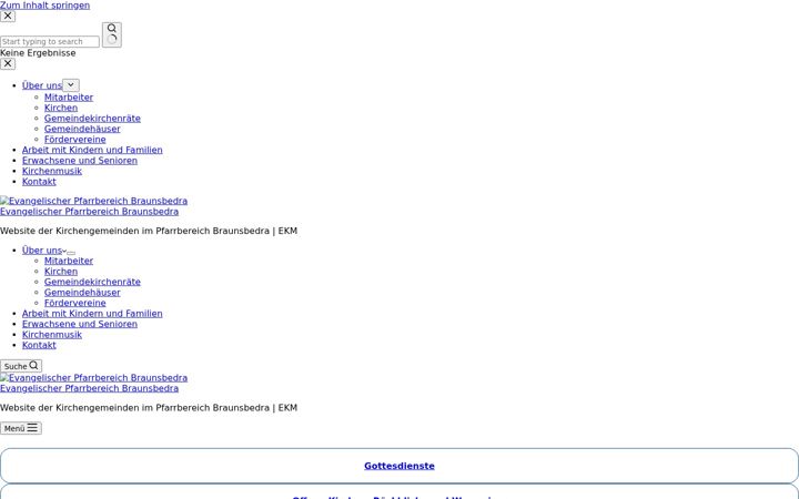 Screenshot di evangelischekirchebraunsbedra.de