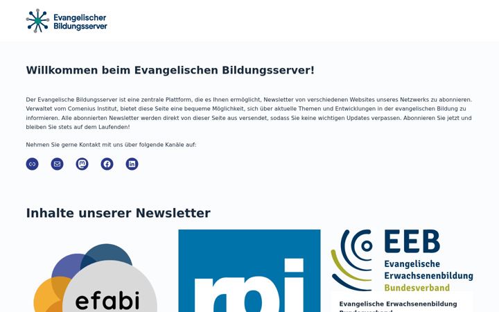 Screenshot di evangelischer-bildungsserver.de