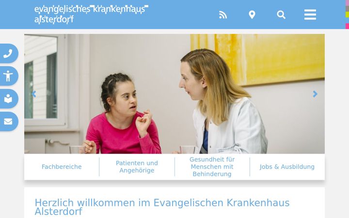 Screenshot di evangelisches-krankenhaus-alsterdorf.de