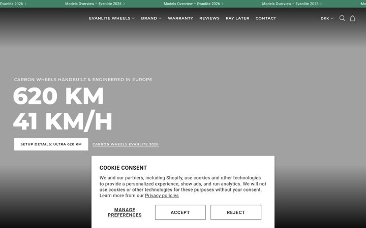Screenshot of evanlite.com