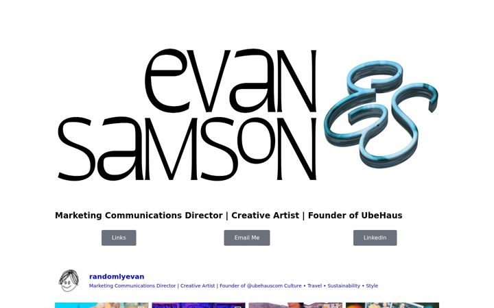 Screenshot of evansamson.com