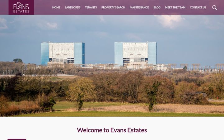 Screenshot of evansestates.com