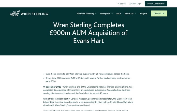 Screenshot of evanshart.co.uk