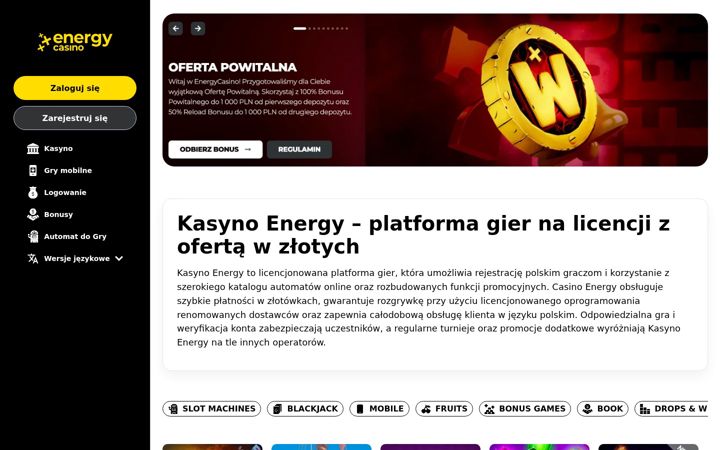 Screenshot of evanspolska.pl