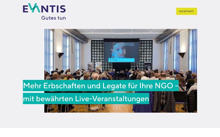 Zrzut ekranu evantis.ch