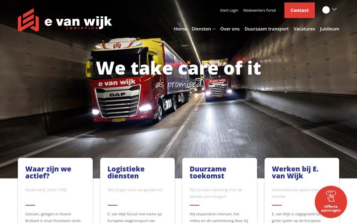 Skærmbillede af evanwijk.nl