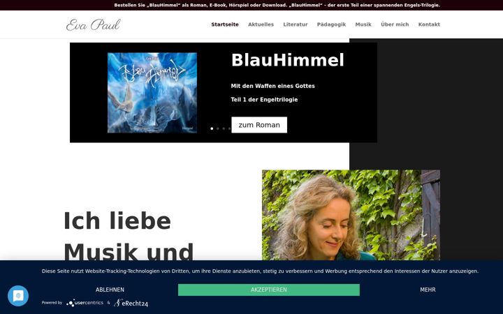 Ekraanipilt saidist evapaul.de