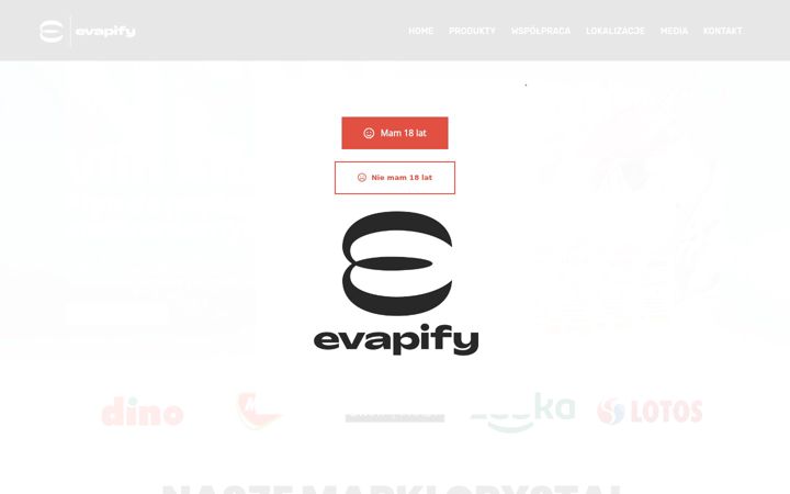 Screenshot of evapify.pl