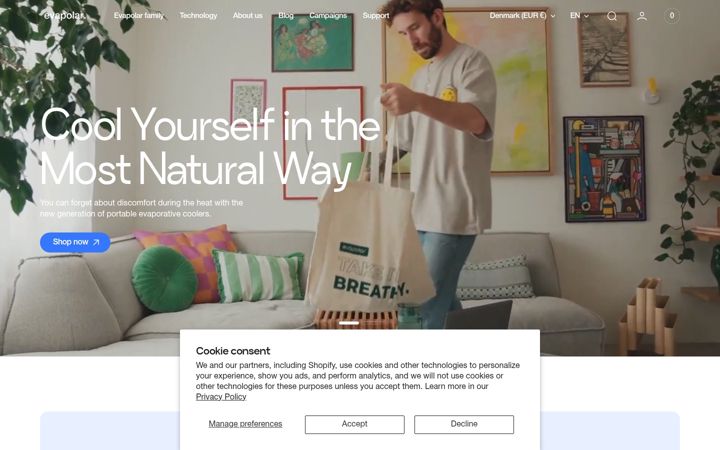 Screenshot of evapolar.com