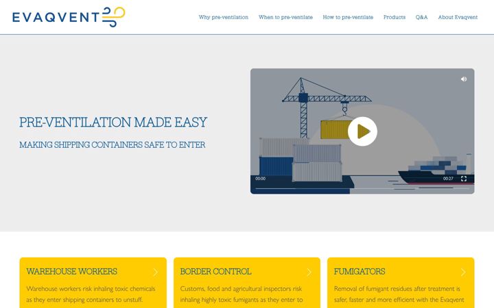 Screenshot of evaqvent.com