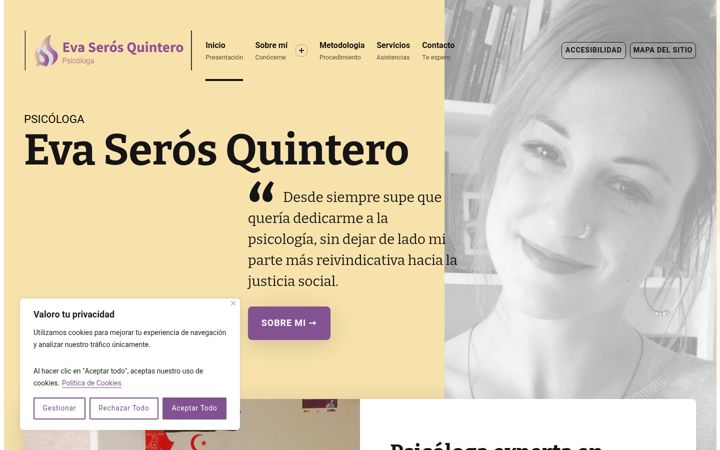Screenshot of evaserosquinteropsicologia.es