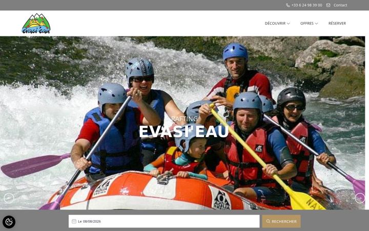 Screenshot of evasieau.fr