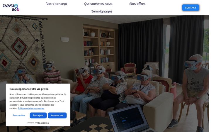 Screenshot of evasio360.com