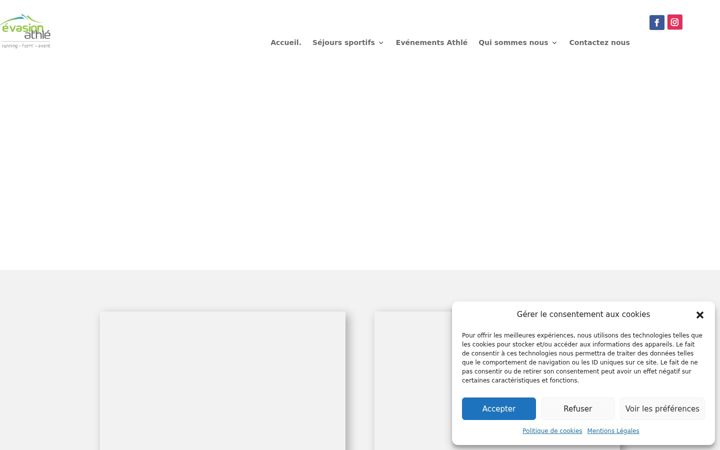 Screenshot di evasion-athle.fr
