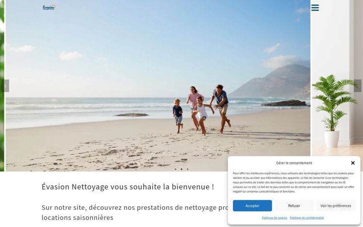 Screenshot of evasion-nettoyage.fr