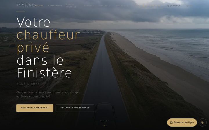 Screenshot di evasion-vtc.fr