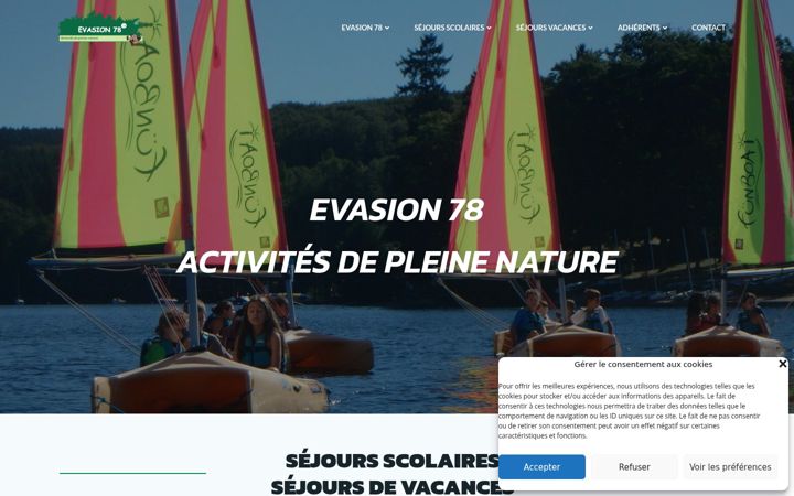 Screenshot of evasion78.com