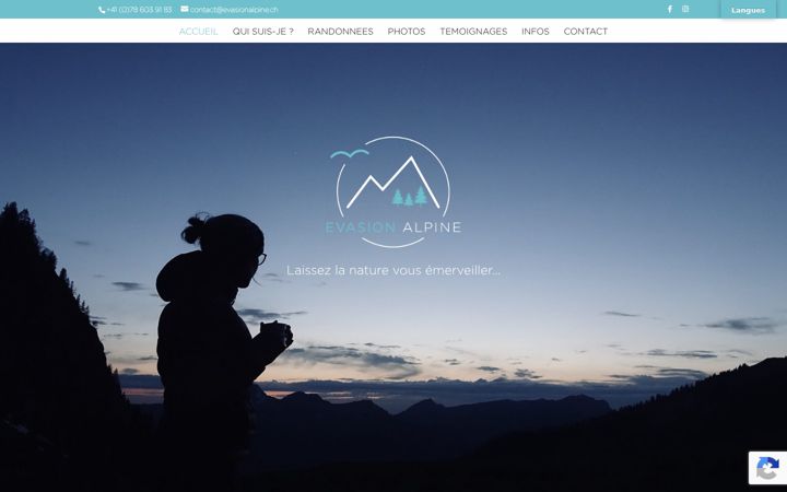 Zrzut ekranu evasionalpine.ch