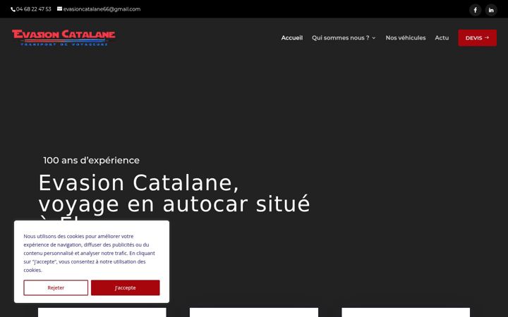 Screenshot di evasioncatalane.fr