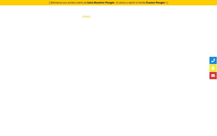 Screenshot of evasionplongee.com