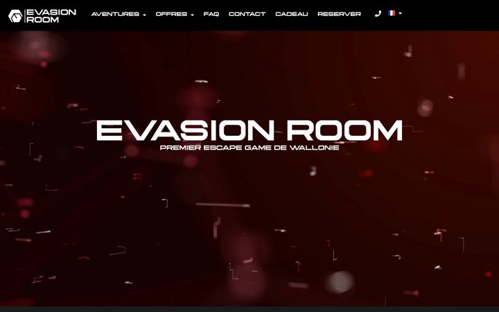 Zrzut ekranu evasionroom.be