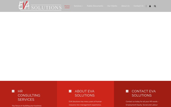 Screenshot ta' evasolutions.co.za
