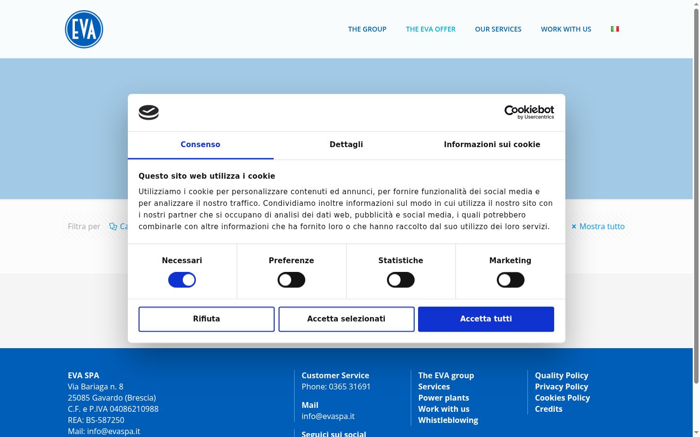 Capture d'écran de la bannière de consentement affichée avant toute interaction