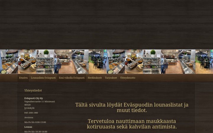 Екранна снимка на evaspuoticity.fi