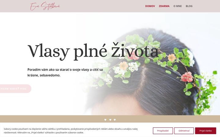 Screenshot di evastofkova.sk
