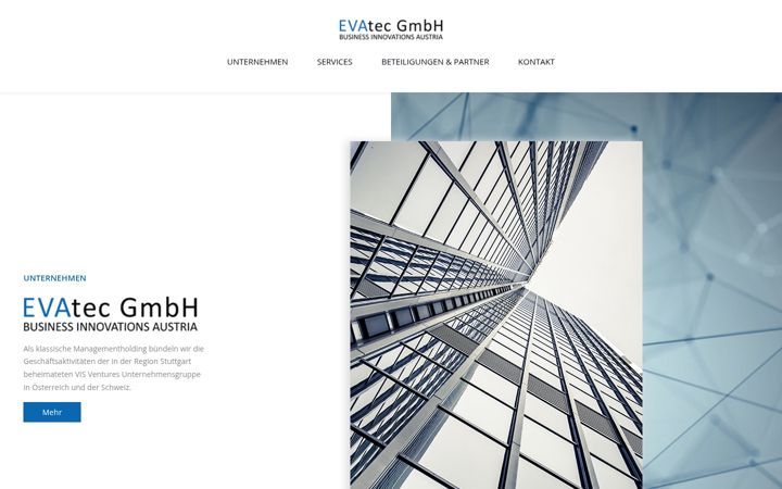 Screenshot του evatecgroup.com