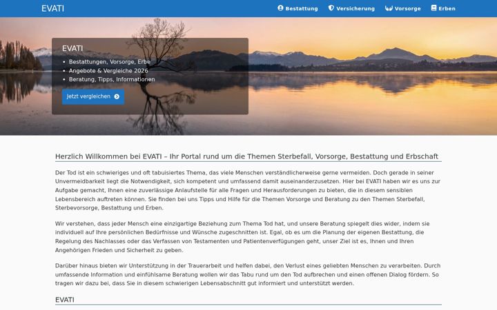Screenshot of evati.de