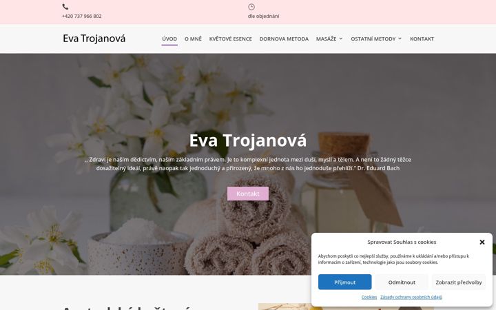Screenshot of evatrojanova.cz