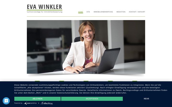 Screenshot of evawinkler.de