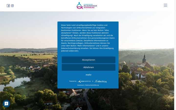 Screenshot of evbh-schoenburg.de