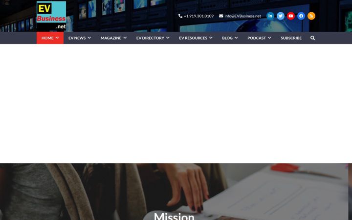 Skjámynd af evbusiness.net