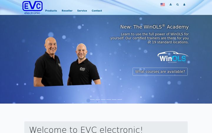 Screenshot of evc.de