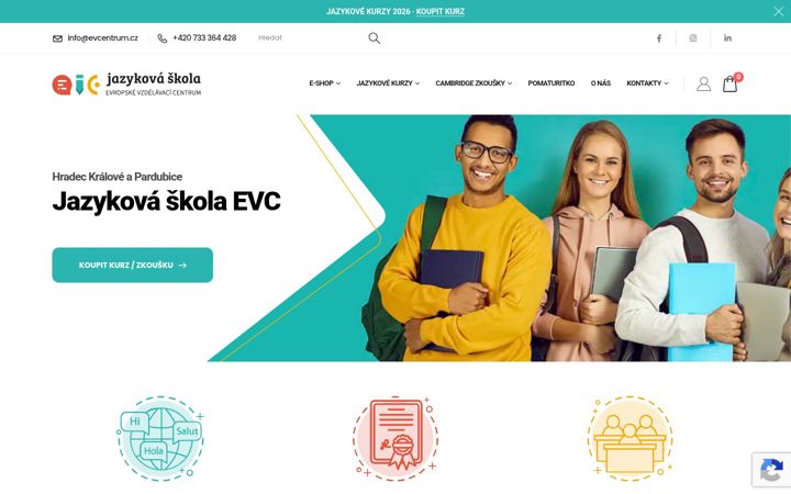 Screenshot of evcentrum.cz