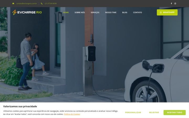 Screenshot ta' evchargerio.com.br