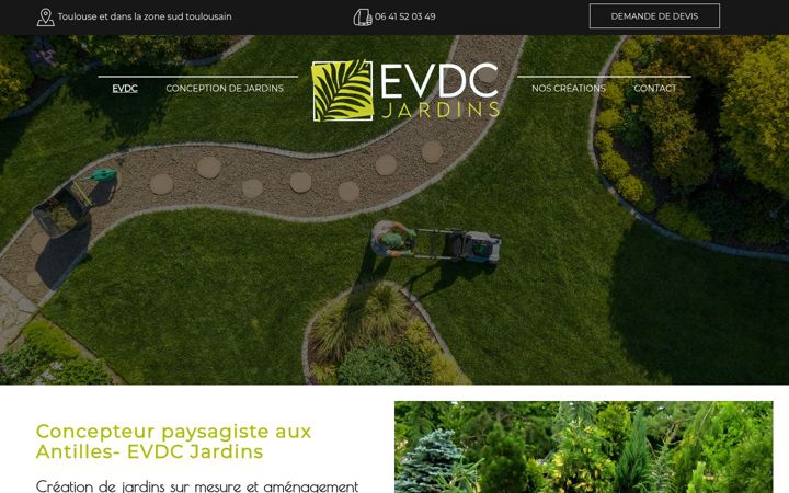 Screenshot of evdcjardins.fr