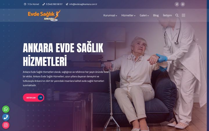 Screenshot of evdesaglikankara.com.tr