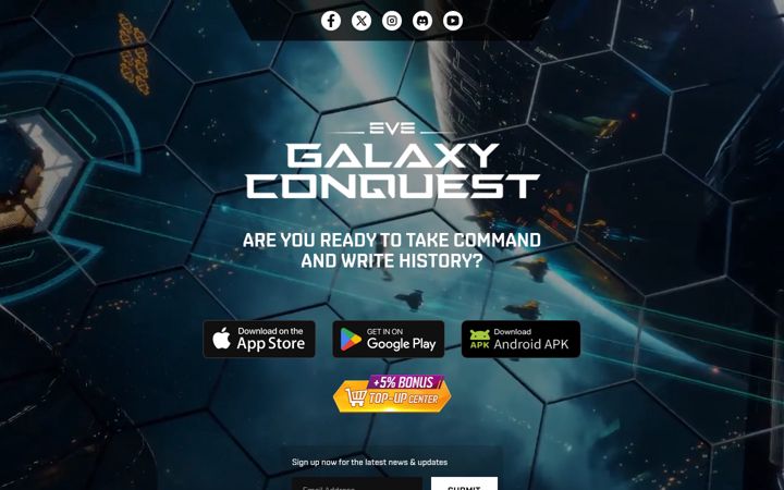 Screenshot of eve-galaxyconquest.com